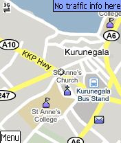 goole maps Kurunegala